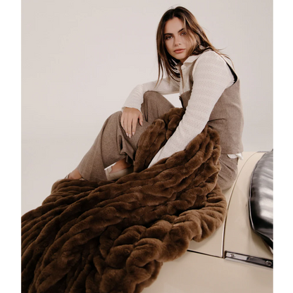 SereneWeave™ Faux-Fur Throw & Blanket