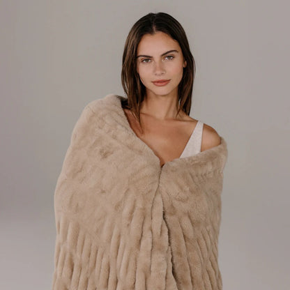 SereneWeave™ Faux-Fur Throw & Blanket